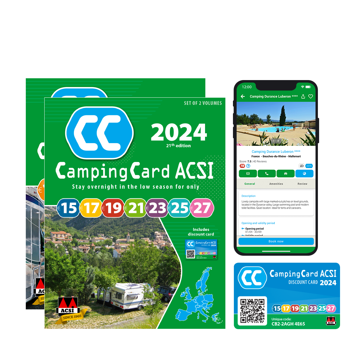 ACSI kartica ugodnosti Camping Card 2024